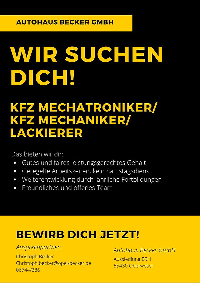 KFZ Mechatroniker/Karosserieinstandsetzung/Lackierung 