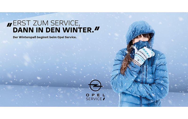Sicher durch die kalte Jahreszeit: Mit den Opel Service Herbst- und Winter-Angeboten